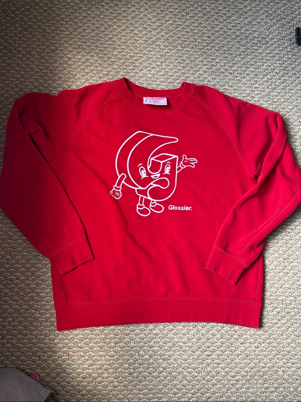 Glossier Sweatshirt . Excellent cond. large
